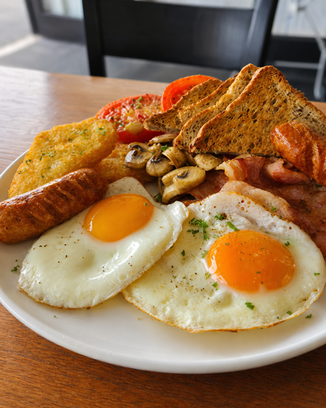 A generous NZ Café cooked breakfast